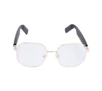 ASHATA Lunettes Intelligentes avec Traduction en IA, Support 110+ Langues, Lunettes avec Objectif polarisé, Traduction en Temps Réel Construit dans des Haut-parleurs Micro pour la