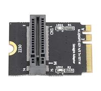 ASHATA M.2 NVMe 2280 vers Adaptateur Carte E, Montage Vertical | Convertisseur NVMe 2280 vers M.2 A E, adaptateur à montage vertical, SSD PCIe M Key, mise à niveau de bureau