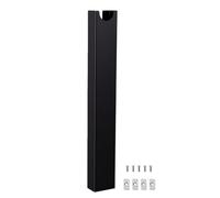 ASHATA Magnetic Under Desk Cable Tray No Drill Aluminum Cord (Black) | Installation sans outil, poignée magnétique puissante, construction en alliage d\'aluminium, support de pied de bureau,