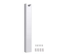 ASHATA Magnetic Under Desk Cable Tray No Drill Aluminum Cord (White) | Installation sans outil, poignée magnétique puissante, construction en alliage d\'aluminium, support de pied de bureau,