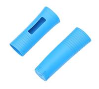 ASHATA Manchon de Poignée de Microphone en Silicone, Antidérapant, Résistant aux Chutes, Housse de Protection Résistante aux Intempéries pour les Réunions KTV (BLUE)