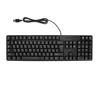 ASHATA MC689 Clavier D'ordinateur Filaire USB, Clavier Arabe/Clavier Anglais, Clavier Mécanique pour PC Portables, Ordinateur de Bureau, Bureau, Maison, Noir