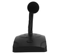 ASHATA Microphone de Conférence Filaire avec Câble XLR de 5 M, Micro de Bureau Col de Cygne pour PC, Microphone Capacitif Omnidirectionnel Antibruit pour Réunions, Voix, Jeux, karaoké, Réglable