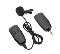 ASHATA Microphone D'enregistrement Omnidirectionnel, Microphone Lavalier sans Fil UHF Professionnel avec Adaptateur C pour Interviews en Direct, Compatible avec Les Téléphones, PC,