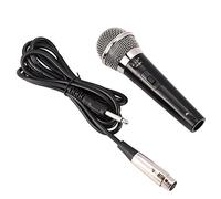 ASHATA Microphone Dynamique, Microphone Professionnel avec Fil de Voix Dynamique, Microphone à Main de 6,5 mm Microphone à câble 5M avec Voix Claire pour karaoké/vocaux/conférences
