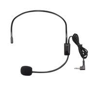 ASHATA Microphone pour Enfant à Porter sur la Tête, Design Flexible et | Clarté sonore stable, matériau ABS souple, parfait pour les performances