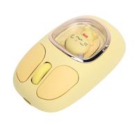 ASHATA Mignon Doll Bluetooth Souris sans Fil, 3 Mode 2.4g BT5.0 BT3.0, Portable Portable Mobile 1200DPI Souris sans Fil pour Ordinateur Portable pour Ordinateur Portable, Type C (Yellow)