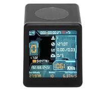 ASHATA Mineur de Bitcoins, Mineur de Loterie avec écran Intelligent Tactile de 1,54 Pouces, Mineur de Crypto USB à Taux de Hachage de 1060 KH/s avec Petite Horloge de Bureau TV pour