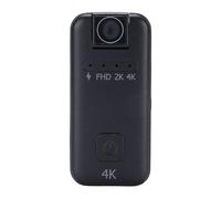 ASHATA Mini Caméra Corporelle, Caméra d'action Sportive Portable, Compatible 4K Ultra HD, Grand Angle, Objectif Rotatif à 180°, Anti-Vibration, Plusieurs Modes de Port pour