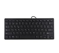ASHATA Mini Clavier Filaire 78 Touches Clavier d'entreprise Espagnol Ultra-Mince Interface USB Portable Clavier Silencieux pour Ordinateur de Bureau