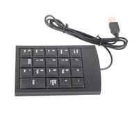 ASHATA Mini Clavier Numérique USB Portable pour Ordinateur Portable, Clavier Tactile Ultra Fin Antidérapant, Claviers de Saisie de Données Plug and Play pour Ordinateur de Bureau