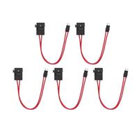 ASHATA Mini Connecteur de Porte-fusible Automobile, Rallonge de Câble ATM pour Véhicule Robuste 20A 16AWG avec 5 Fusibles, Accessoires de Circuit Automobile Faciles à Robinet (ACK S 10,9 mm)