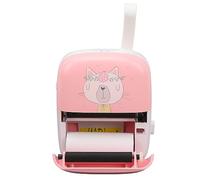 ASHATA Mini Imprimante de Poche Portable, Connexion Rapide pour iOS et, Fonctions Multiples pour étiquettes, Listes, Messages, Design Compact et élégant (Pink)