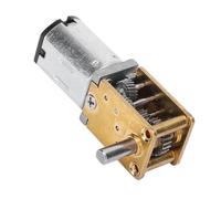 ASHATA Mini Moteur à Engrenages CC Moteur à Courant Continu à Brosse Durable pour Serrures électroniques en Alliage de Zinc 1 X Mini à Engrenages (DC6V 70RPM)