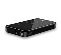 ASHATA Mini projecteur DLP, projecteur vidéo WiFi Bluetooth LED, projecteur de Poche Intelligent 3D 4K HD Smart DLP, Lecteur multimédia Domestique HDMI USB, système Android 6.0(EU)
