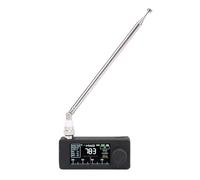 ASHATA Mini Radio SI4732 avec écran Couleur de 1,9 Pouces, Récepteur Radio de Poche AM FM Portable, Radios à Transistor USB LSB avec Prise Casque 3,5 Mm, Antennes Télescopiques pour la (Black)