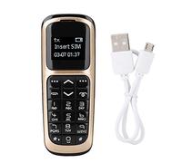 ASHATA Mini téléphone Portable Portable 0.66 Pouces écran Couleur OLED Téléphone Portable Carte SIM Unique Téléphone Portable avec Gros Bouton Soutien Bluetooth FM Radio pour Personnes âgées