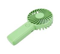 ASHATA Mini Ventilateur de Bureau Silencieux, Compact et Portable, Rechargeable par USB, avec 3 Réglages de Vitesse, pour les Voyages, L'extérieur et le Bureau (GREEN)