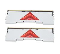 ASHATA Module de Mémoire de Bureau 2 Pièces, 8 Go de RAM DDR4 3200 MHz, RAM de Jeu en Alliage D'aluminium à Bande Passante 25600 pour la Mise à Niveau du Châssis de L'ordinateur (Blanc)