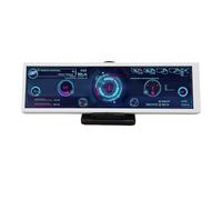 ASHATA Moniteur de Température PC USB C, Mini écran Secondaire IPS, Rotation Automatique à 360 Degrés, Résolution 1920 X 480, Prise en Charge des Thèmes Dynamiques avec CPU RAM HDD Data