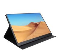 ASHATA Moniteur Portable à 16 Pouces, Support D'écran LCD de 16 Pouces de 16 Pouces 4K Ultra HD 120Hz 100% SRGB avec Lumière Bleue Basse et Haut-parleurs Intégrés pour Ordinateur