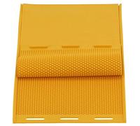 ASHATA Moule de Presse à Cire D'abeille Durable 5,4 Mm Feuille de Base en Peigne en Caoutchouc pour L'apiculture 2 Pièces Jaune 16,5 X 9,1 Pouces Léger Pliable Pratique à Utiliser