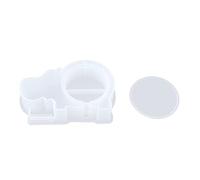 ASHATA Moule de Tirelire en Silicone en Forme d'animal, Moule de Pièce de Monnaie en Résine époxy pour Ornement Décoratif, élastique Souple Réutilisable (tirelire hippopotame 01)