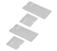 ASHATA Moule en Silicone Bricolage pour Support de Téléphone Portable, 2 Ensembles de Moules en Résine époxy, Support de Téléphone en Cristal Simple, de Portable Réutilisable à Démoulage Facile pour