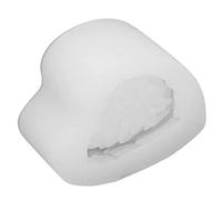 ASHATA Moule en Silicone en Forme d'aile en Forme de Plume, Mini Boîte de Rangement, Moule en Résine époxy fabriqué à la Main - à Savon en Cire de Bougie Antiadhésif Flexible de Haute qualité pour