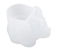 ASHATA Moule époxy en Forme d'éléphant pour Moulage de Résine, Moule en Silicone Cristal 3D pour Boîtes de Rangement de Bricolage, Ornement Décoratif Mignon pour Bagues, Bijoux et éponges de