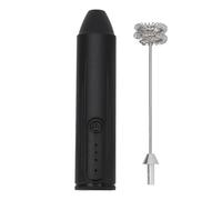 ASHATA Mousseur à Lait électrique Mélangeur Rechargeable (BLACK) | Production efficace de mousse, conception portable sans fil, matériaux sûrs, idéal pour les boissons