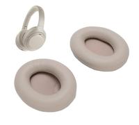ASHATA Oreillettes Coussins Bandeau, Remplacement Oreillettes Bandeau Kit de Coussin pour WH1000XM4, Soft Protein Cuir Haute Densité Mousse Mémoire Confortable (Brun Clair)