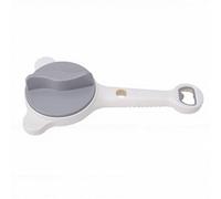 ASHATA Ouvre-bocal Ergonomique en Acier Inoxydable avec Conception Réglable pour Différentes Tailles de Couvercle Conçu pour les Tâches Quotidiennes de Cuisine Ouvre-bouteille Antidérapant 4 en 1