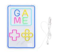 ASHATA Panneau Néon de Jeu Rétro LED, Lumière de Console Portable pour Décoration de Salle de Jeu, alimenté par USB pour Chambre D'adolescent