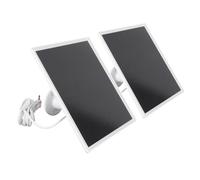 ASHATA Panneau Solaire de Caméra de sécurité 2PCS, Chargeur de Panneau Solaire pour la Caméra de sécurité avec un Taux de Conversion Monocristallin 6 W IP66 Araprofroping 9,8ft Cable