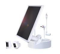 ASHATA Panneau Solaire pour Caméra de sécurité, Chargeur de Panneau Solaire 6W avec Support de Rotatif IP66 à 360 Degrés pour Stick Up Cam Cam Pro
