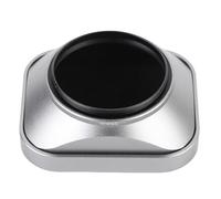 ASHATA Pare-Soleil carré en Métal, Protecteur D'ombre de Pare-Soleil de Traitement Fin CNC Précis en Alliage D'aluminium avec Capuchon (Silver)