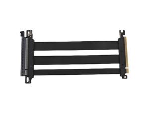 ASHATA PCIE 4.0 Câble de Colonne Montante, PCIE 4.0 X16 Port D'extension de Carte D'extension Flexible à Haute Vitesse 180 Degré Câble D'extension GPU pour RTX 4090 TI pour 8900 XT (30cm)