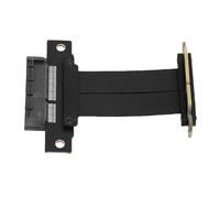 ASHATA PCIe 4.0 Riser Cable, PCIe 4.0 X4 Extension Cable, 8 Gops High Speed Mâle 90 Degrés à 180 Degrés Gen 4 GPU Graphics Carte Extension, pour Les étuis PC (5 cm)