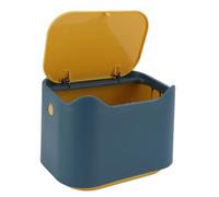 ASHATA Petit Bac à Litière pour Chat, Couvercle de Joint de Presse Hermétique Poubelle de Merde de Chat, Conteneur de Déchets d'animal Familier Compact de Contrôle D'odeur pour la