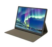 ASHATA Petit Moniteur 10,5 Pouces, Moniteur de Voyage Portable, écran 1920 X 1280 FHD IPS Mini Moniteur Portable avec étui en Cuir PU pour Ordinateur Portable PC Gaming