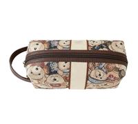 ASHATA Petite Trousse de Maquillage Trousse de Toilette en Nylon Durable pour Voyage et Accès Quotidien 8,27 X 3,94 X 4,53 Pouces (Ours octogonal)