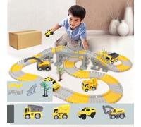 ASHATA Pistes de Course D'ingénierie pour Enfants, Ensemble de Jouets de Construction Logique, Temps de Jeu Passionnant, Matière Plastique (ETC231)