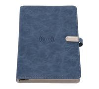 ASHATA Planner 2025-2026, Carnet personnalisé avec Banque d'alimentation et Chargeur sans Fil 15W, Journal de Voyage avec Léger, 80 Feuilles, Disque de Mémoire 16 Go, 8000mAh, pour l'école