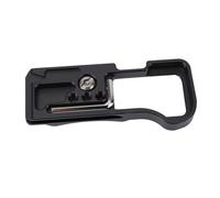 ASHATA Plaque de Base à Dégagement Rapide pour Caméra R50V, Adaptateur de Montage de Trépied à Tête Stabilisatrice en Alliage D'aluminium avec Vis de 1/4 Pouces, clé Hexagonale Intégrée (Black)