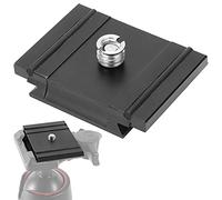 ASHATA Plaque de Dégagement Rapide pour Appareil Photo en Alliage D'aluminium 200PL PR0, CNC anodisé avec écrou de Conversion pour Accessoires D'appareil Photo DSLR