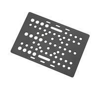 ASHATA Plaque de Portail Universelle en Aluminium Anodisée Noire, pour Machine de Formage D'engrenages, CNC (Conseil)