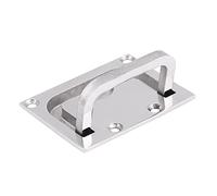 ASHATA Poignée de Trappe de Bateau en Acier Inoxydable, Traction de Levage Affleurante pour Porte d'armoire de Yacht Marin, Matériel de Verrouillage de Remplacement
