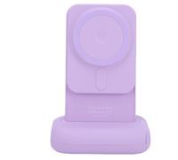 ASHATA Poignée Magnétique pour Appareil Photo de Téléphone avec Télécommande D'obturation sans Fil Amovible, Support de Poignée Ergonomique et Confortable avec Vis de Trépied de 6,35 Mm (Purple)