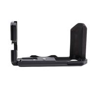 ASHATA Poignée XT5 en Forme de L pour Appareil Photo XT5, Plaque à Dégagement Rapide, Poignée Ergonomique en Bois en Forme de L avec Plusieurs Trous Filetés Standard de 1/4" (Black)